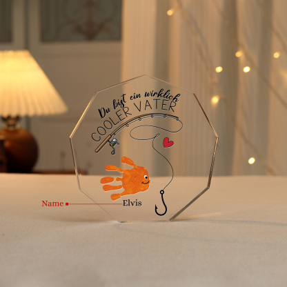 Neuneck Acryl-Deko Personalisierter 1 Name -Du bist ein wirklich cooler Vater- Schreibtischdekoration für Vater