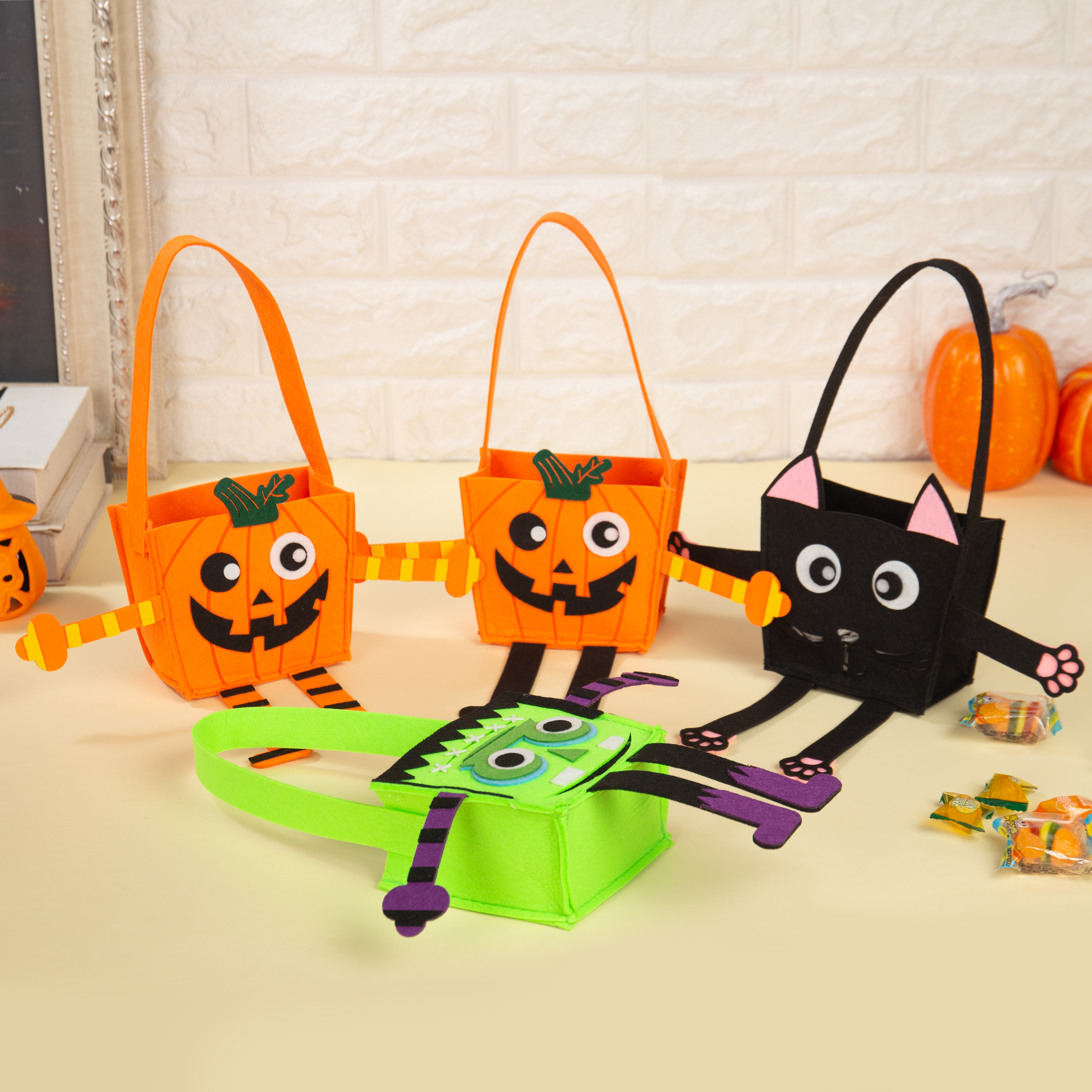 Personalisierter Name Halloween Tasche Süßes Oder Saures Süßigkeiten Tasche