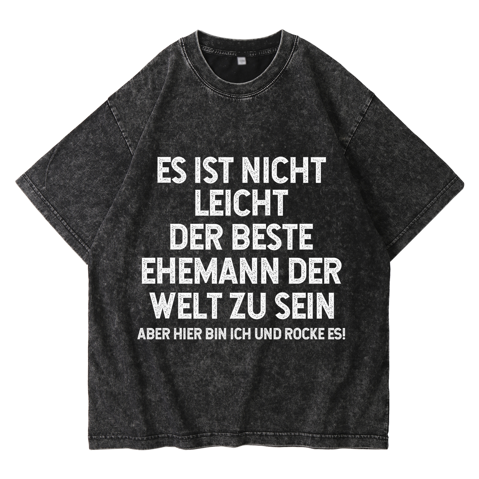 Personalisierte Paar Schwarz T-Shirts – Ehefrau- und Ehemann Designs in zwei Varianten