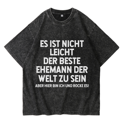 Personalisierte Paar Schwarz T-Shirts – Ehefrau- und Ehemann Designs in zwei Varianten