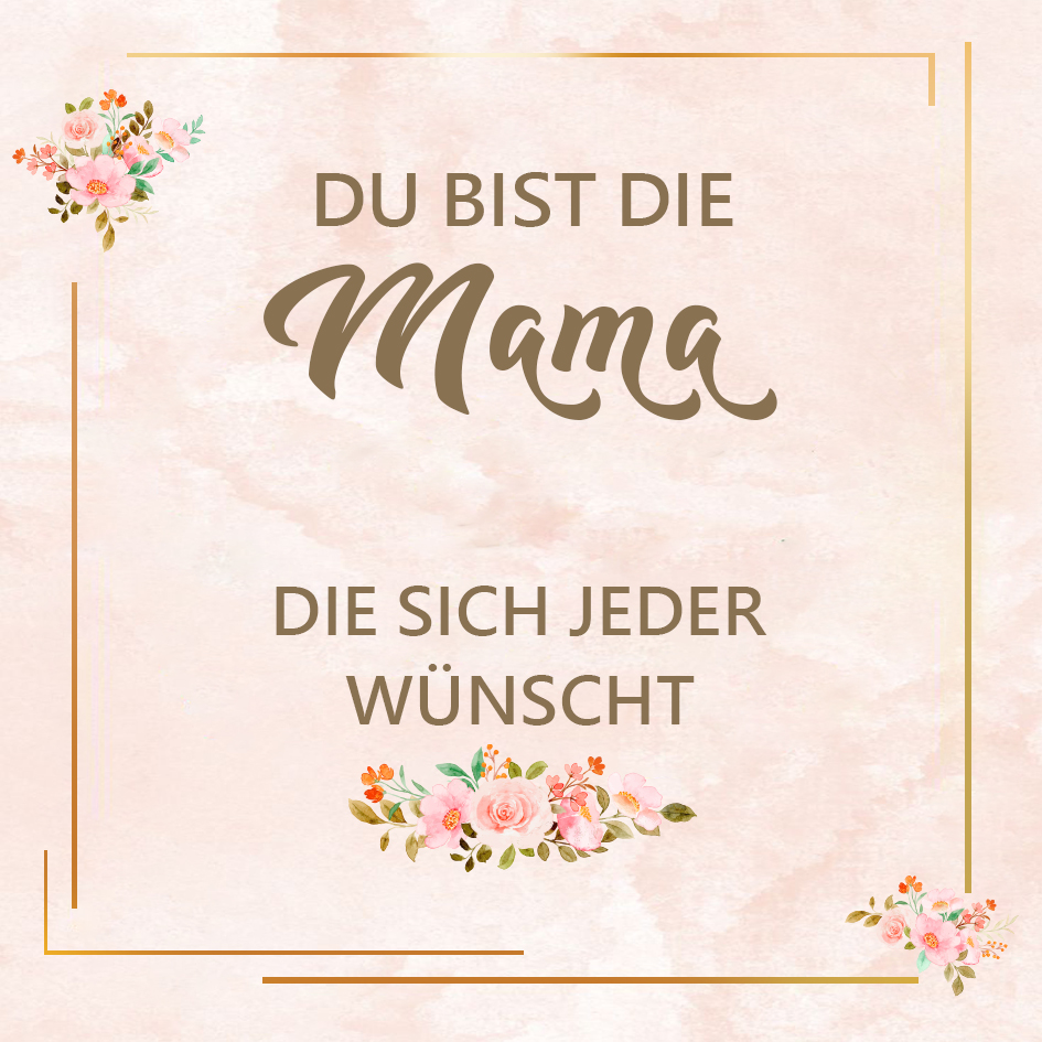 Eine liebevolle und berührende Karte für Mama/Mutter - ICH LIEBE DICH MAMA