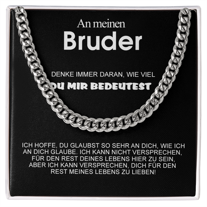 Halskette-An Meinen Bruder- Geschenk mit Nachrichtenkarte