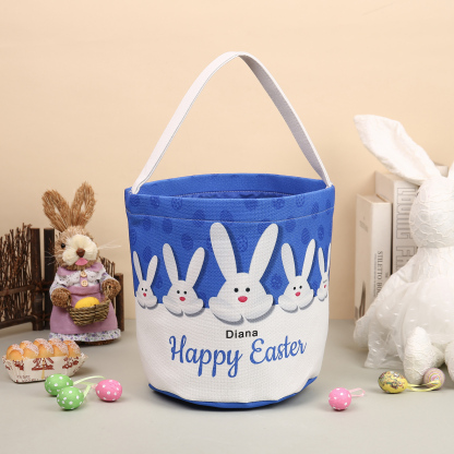 Personalisierbare 1 Name Ostern Flachs Hase Tasche