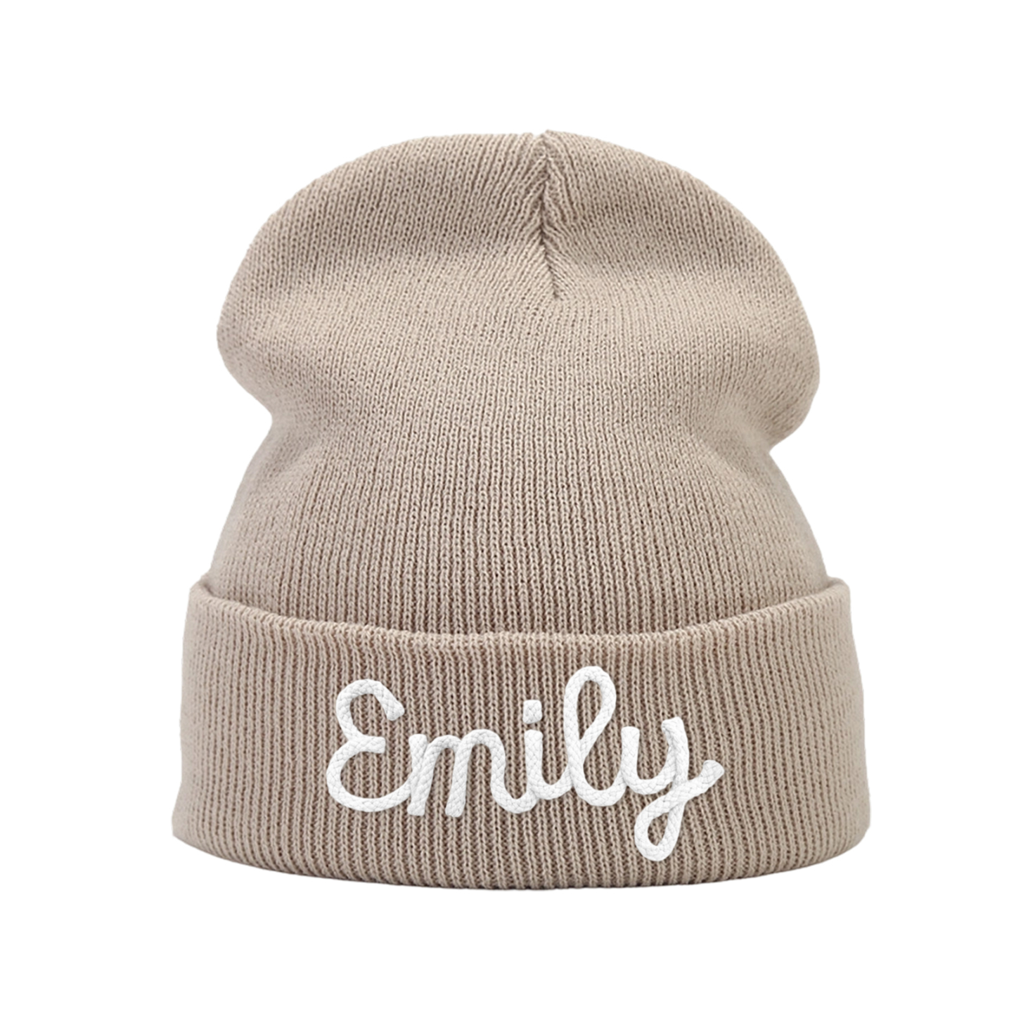 Personalisierte Weihnachten Acryl-Beanie Name gestickt strickmütze