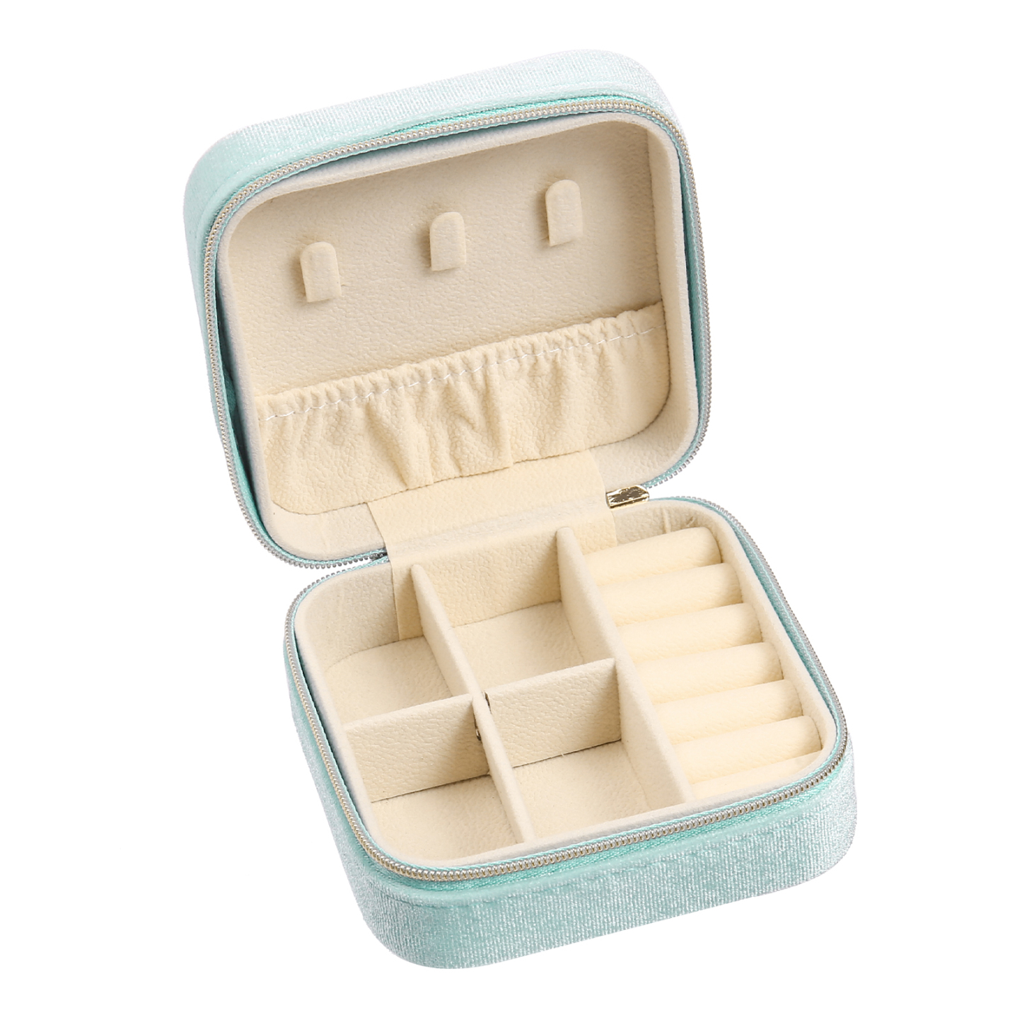 Personalisierbarer Name & Geburtsblume klein Velvet Schmuckaufbewahrung Schmuckzubehör Aufbewahrungsbox für Schmuck