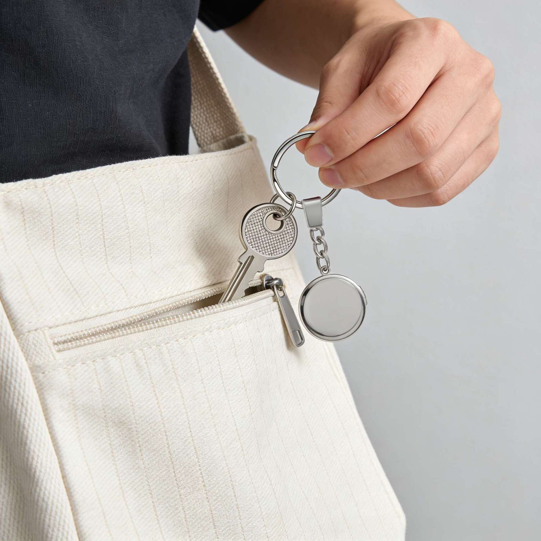 Personalisierbar 2 Fotos Medaillon Schlüsselanhänger Geschenk für Familie