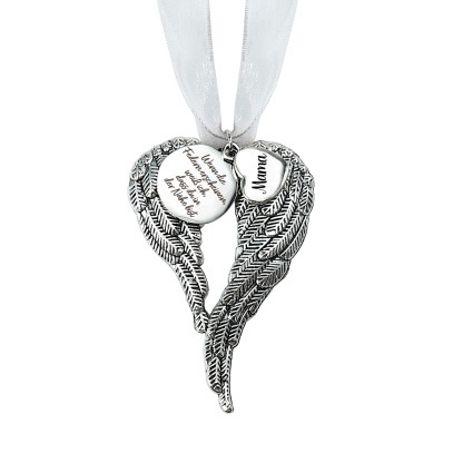 Andenken Feder Personalisierter 1 Name Weihnachtsornament-Wenn die Federn erscheinen, weiß ich, dass du in der Nähe bist-Anhänger Weihnachtsgeschenk