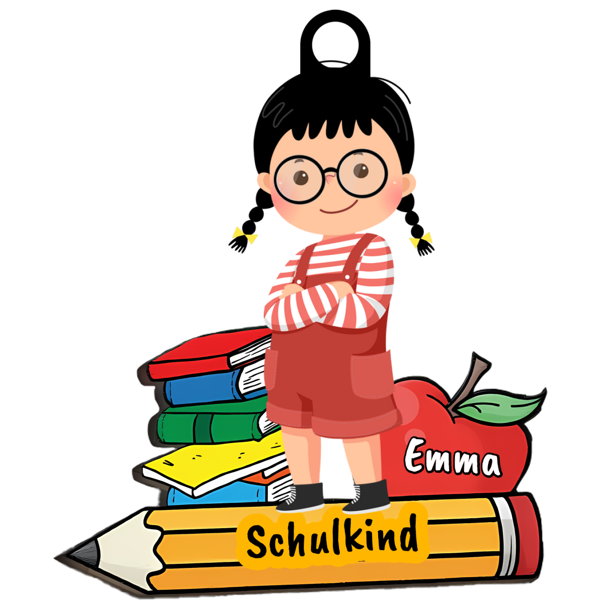 Personalisierter Acryl-Anhänger-Geschenk für Kinder zur Einschulung