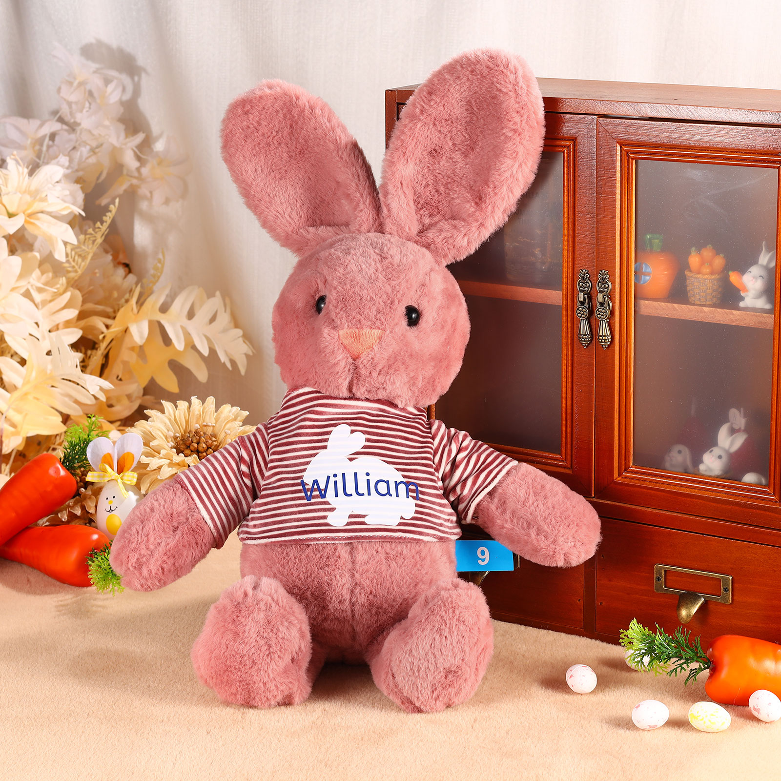 Personalisierter 1 Name Hase Kinder Spielzeug Haus Ostern Deko