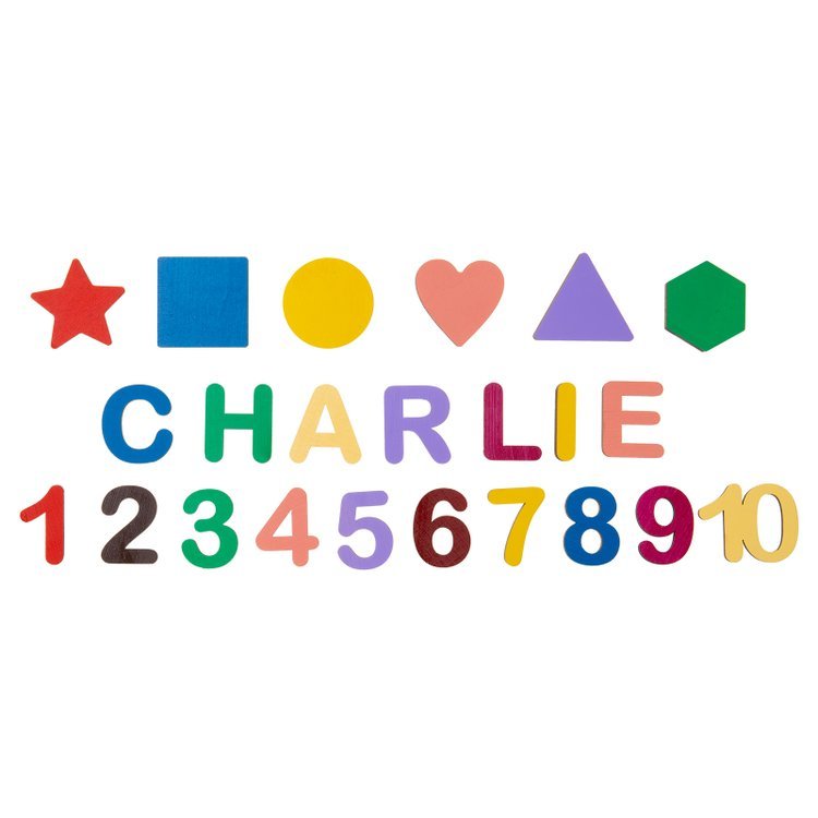 Personalisierte Hölzerne Name Puzzle Benutzerdefinierte Holz Fraktalbild & Zahl Puzzle mit Kinder Name 