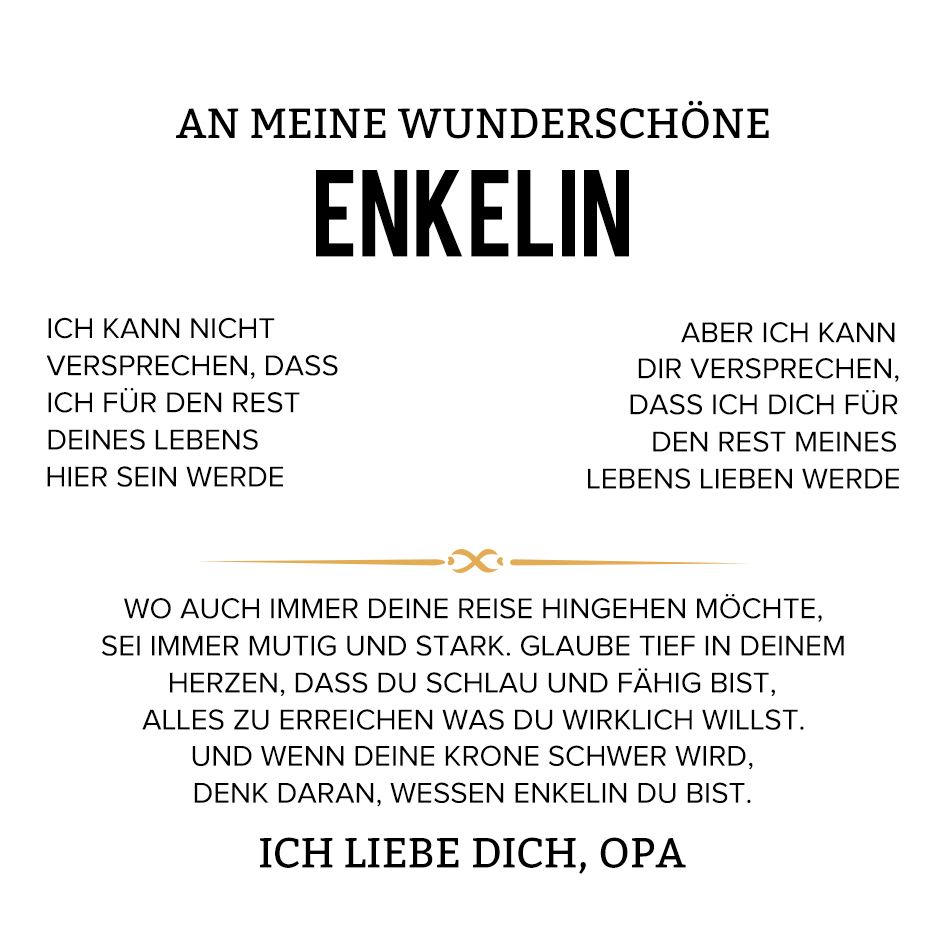 925 Sterling Silber Herz Halskette-An Meine Wunderschöne Enkelin von Opa-Geschenk mit Nachrichtenkarte