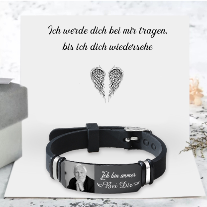 Kettenmachen Herren Personalisierter 1 Text & Foto-Leder Armband 18.99