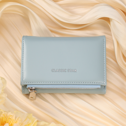 Damen Personalisierter Text & Foto PU Leder Geldbörse Mehrere Mezzanine Portemonnaie mit Reißverschluss