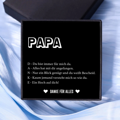 Geschenkkarte Set mit Box & Nachrichtenkarte-An meinen PAPA