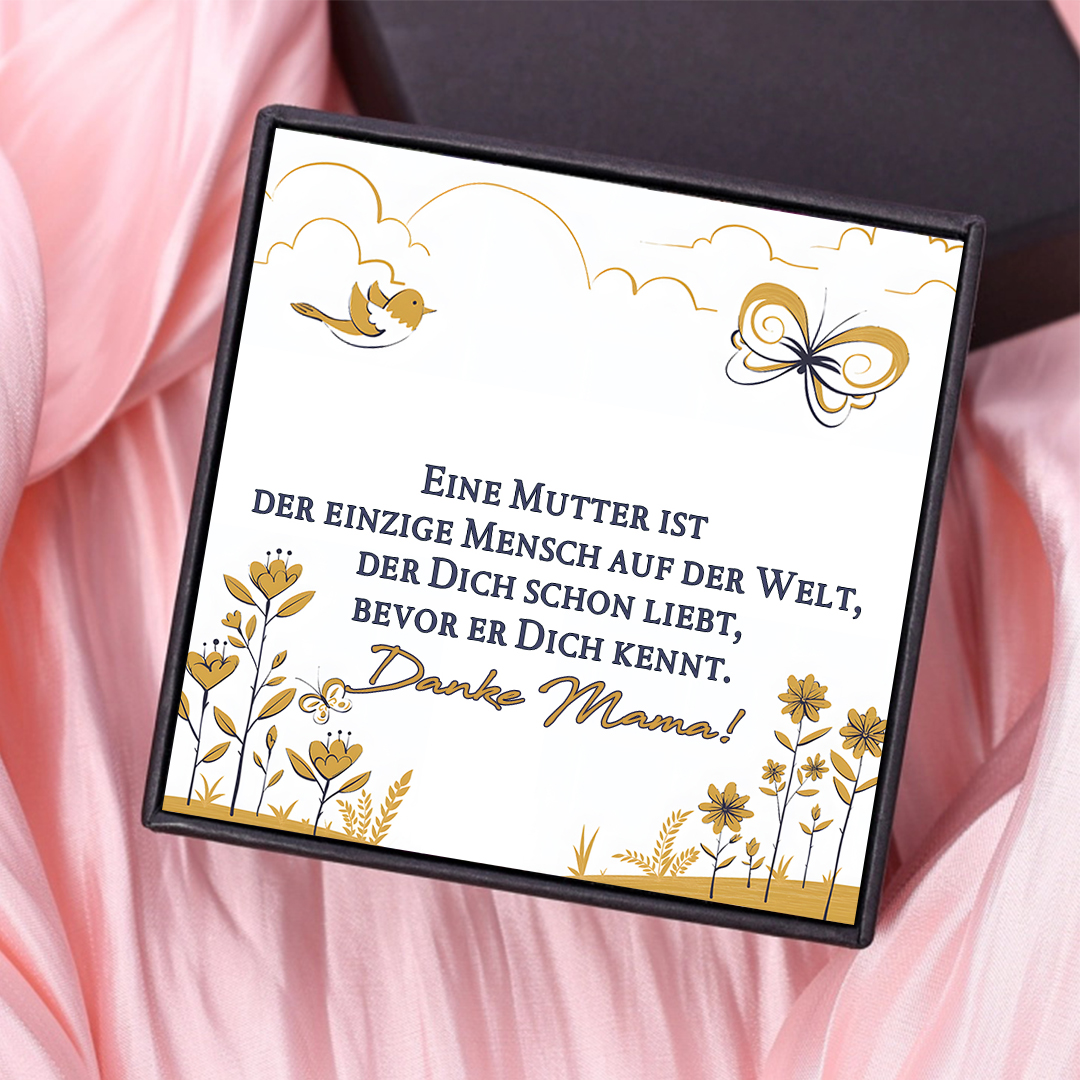 Geschenkkarte Set mit Box & Nachrichtenkarte-An meine MAMA