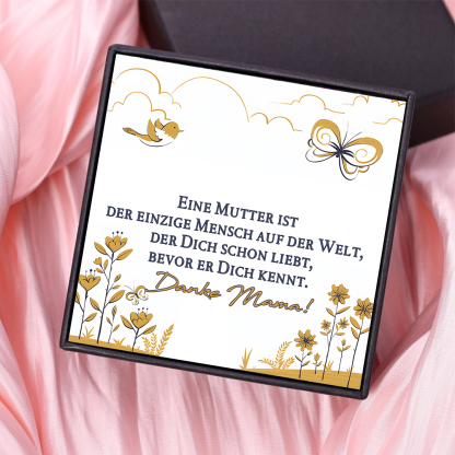 Geschenkkarte Set mit Box & Nachrichtenkarte-An meine MAMA