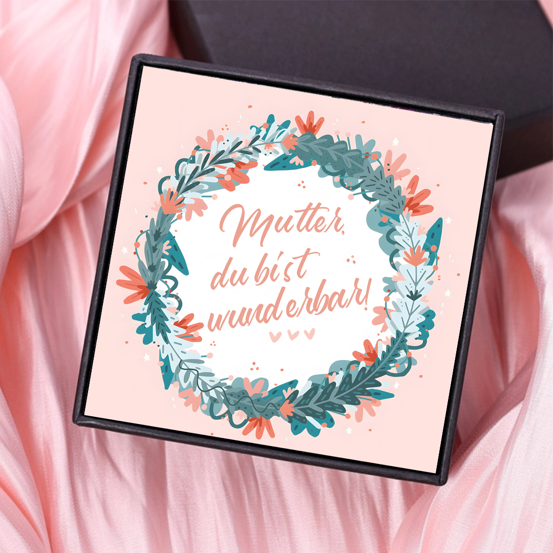 Geschenkkarte Set mit Box & Nachrichtenkarte-An meine MAMA