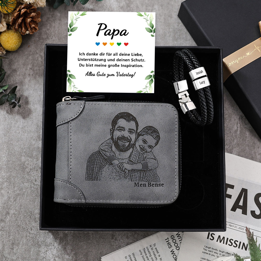 Personalisierter FotoHerzform Kerzenhalter & Foto Schlüsselanhänger &