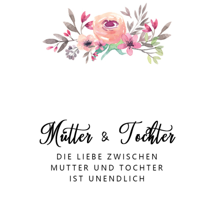 925 Sterling Silber Halskette-Die Liebe zwischen Mutter und Tochter ist unendlich-Geschenk mit Nachrichtenkarte 