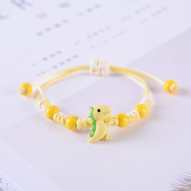 Dinos Armbänder Set mit 2 Ketten Für das Schulkind Vergesst nie, dass du stark und mutig bist wie ein Dino Schulanfang Geschenk mit Nachrichtenkarte