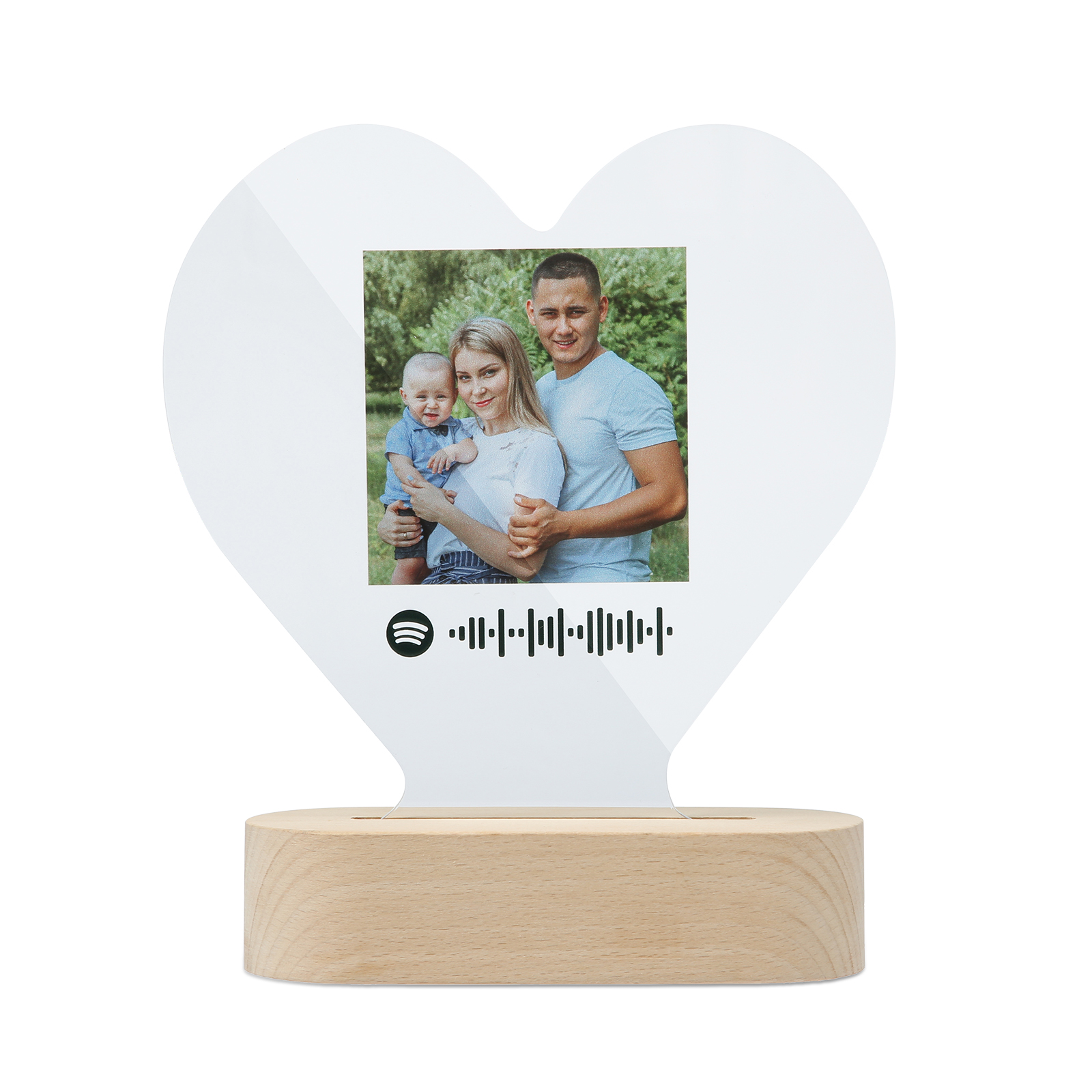 Scannbare Benutzerdefinierter Spotify Code Lampe Acryl Musik Tafel Nachtlicht Geschenke für Familie