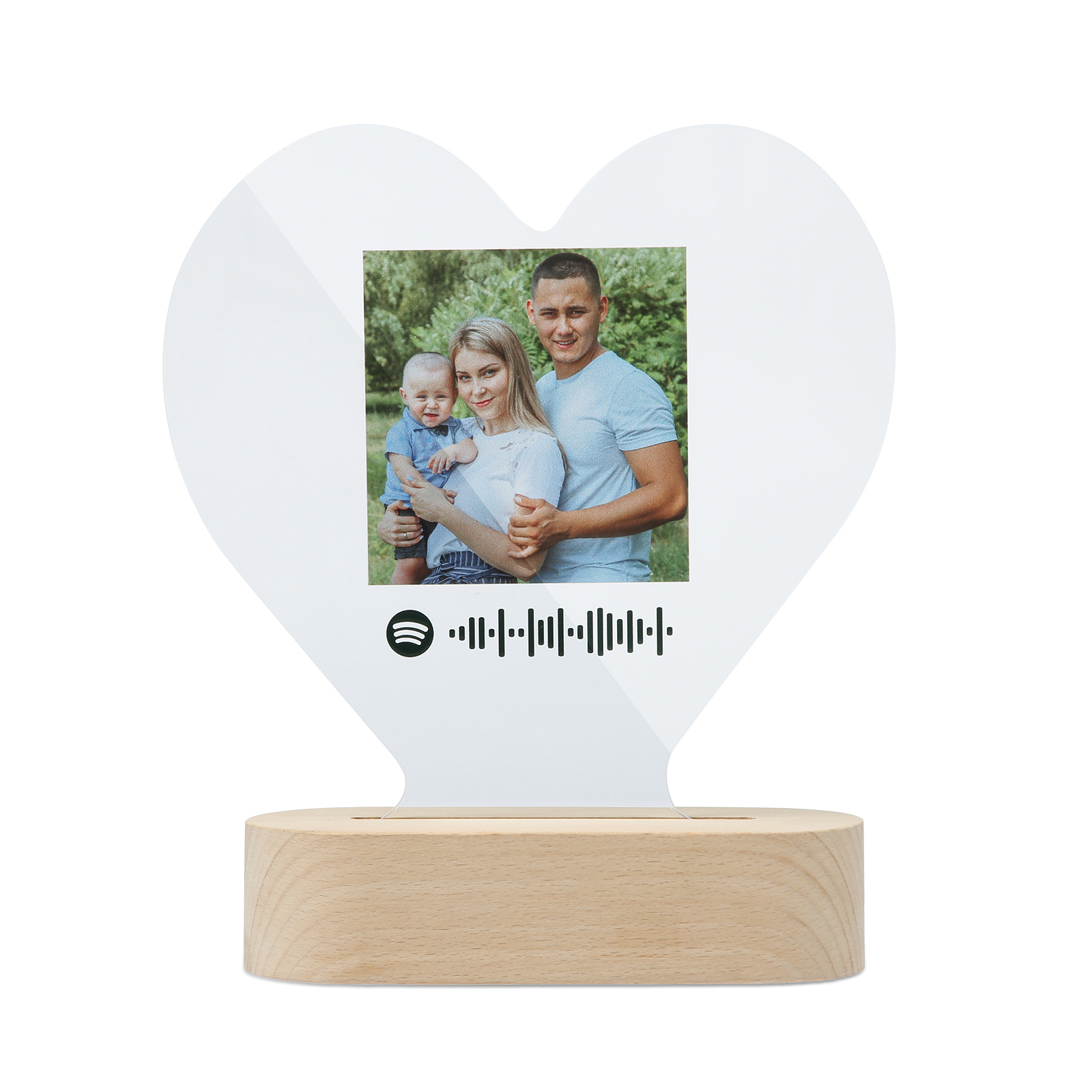 Scannbare Benutzerdefinierter Spotify Code Lampe Acryl Musik Tafel Nachtlicht Geschenke für Familie