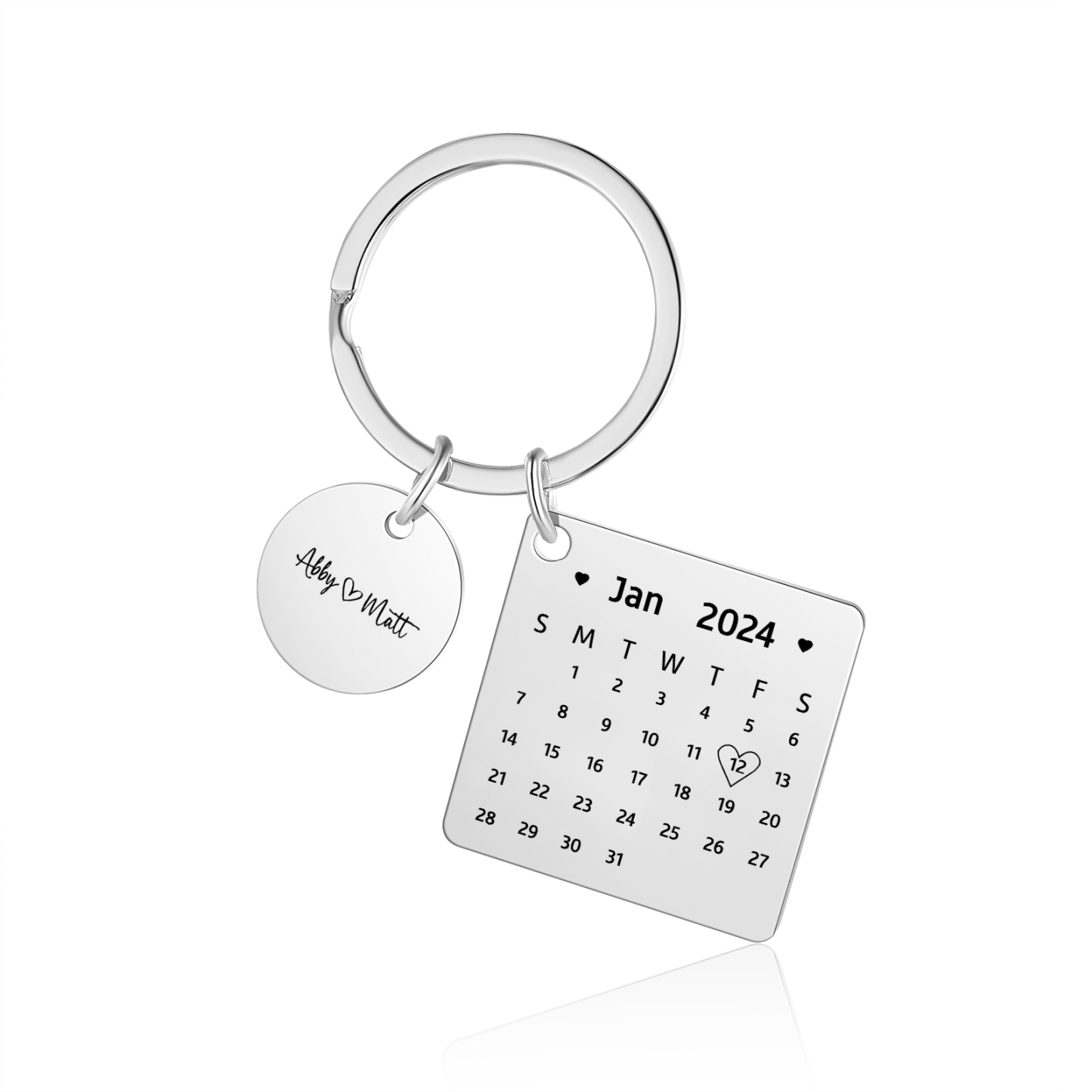 Kettenmachen Personalisierbare 2 Namen & Datum Metall Paar Schlüsselanhänger 9.99