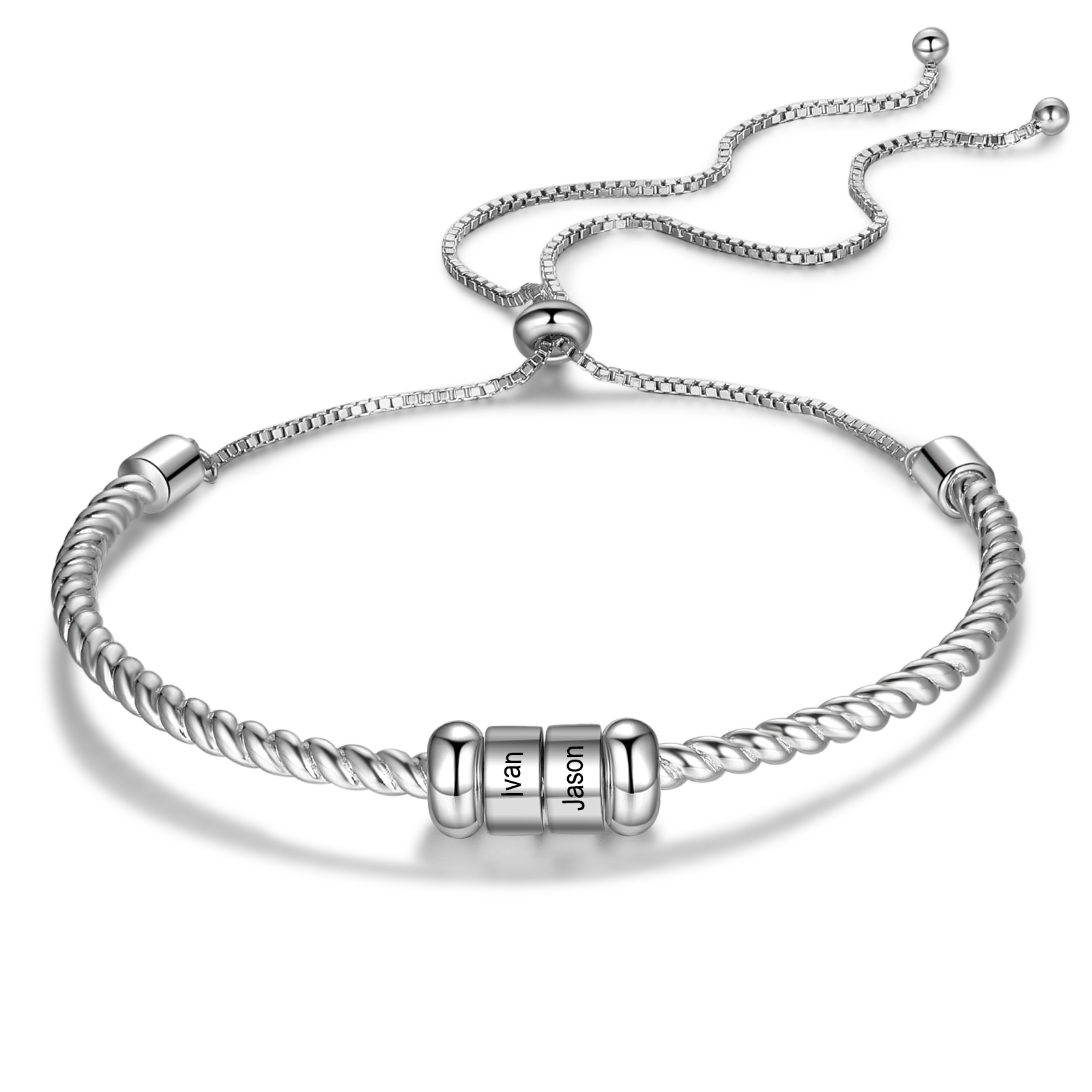 Personalisierte 1-6 Namen gebundenes Namensarmband