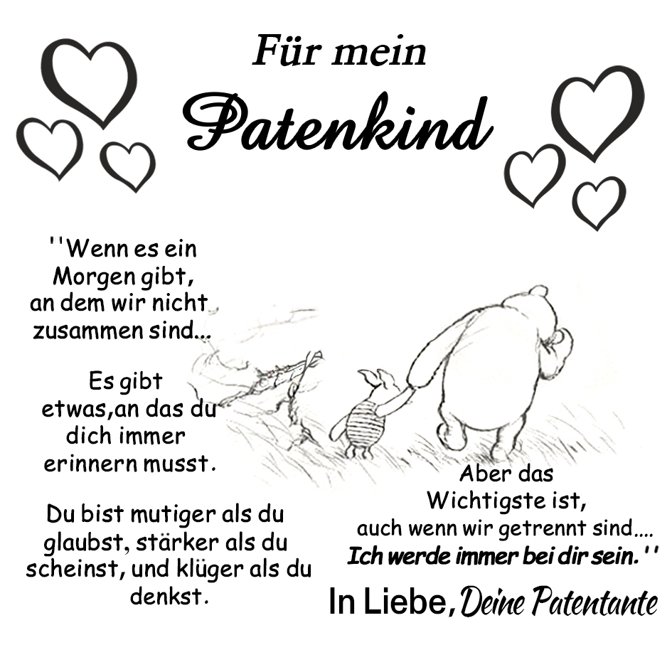 925 Sterling Silber Halskette-Für mein Patenkind von Pantentante - Geschenk mit Nachrichtenkarte