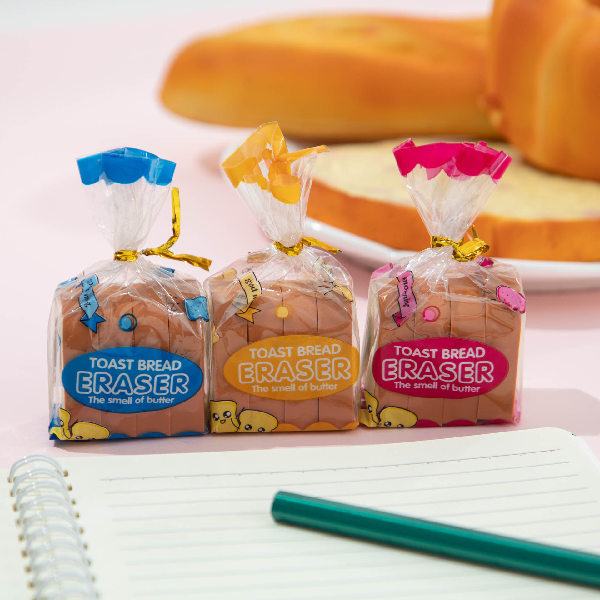 Khaki Toastbrot-Radiergummi – Niedliches Brot-Design, Für Zeichnen, Schule, Als Geschenk Für Künstler