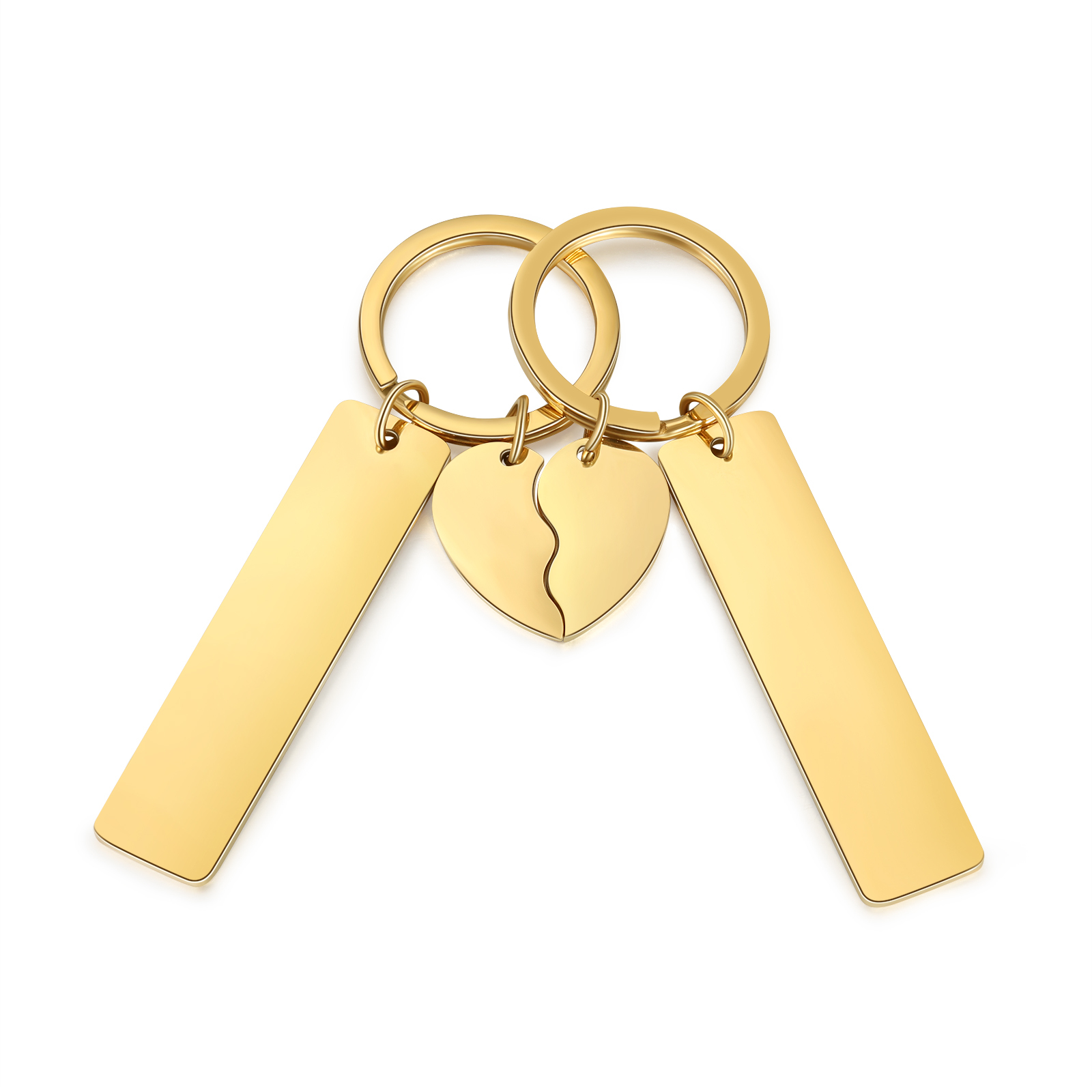 Dies ist ein Paar Schlüsselanhänger für Verliebte