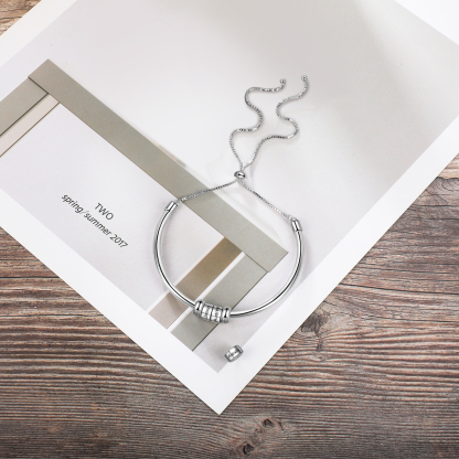 Personalisierte 3 Namen gebundenes Namensarmband