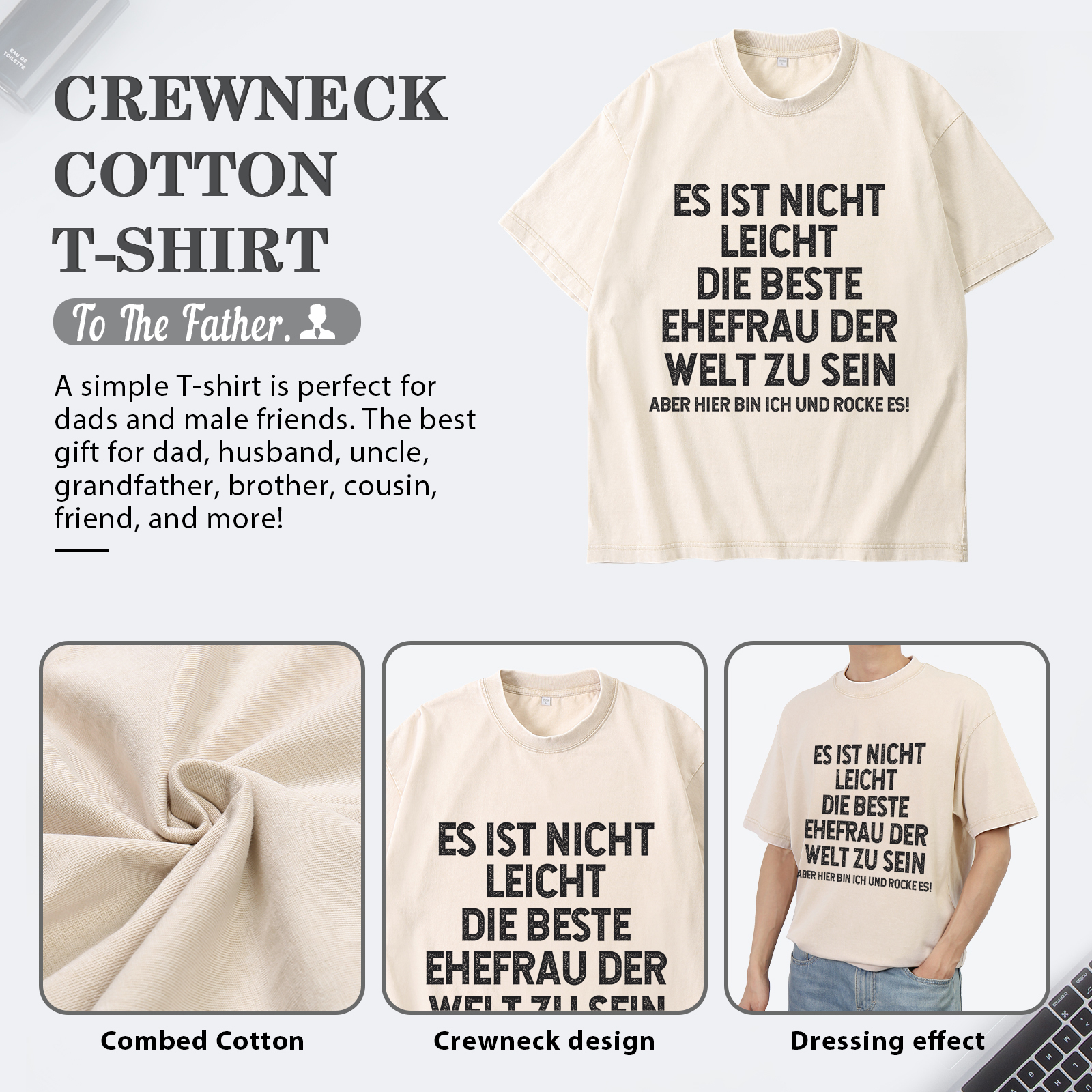 Personalisierte Partner-T-Shirts – Ehefrau- und Ehemann Designs in zwei Varianten