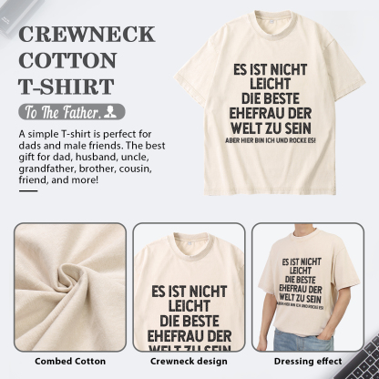 Personalisierte Partner-T-Shirts – Ehefrau- und Ehemann Designs in zwei Varianten