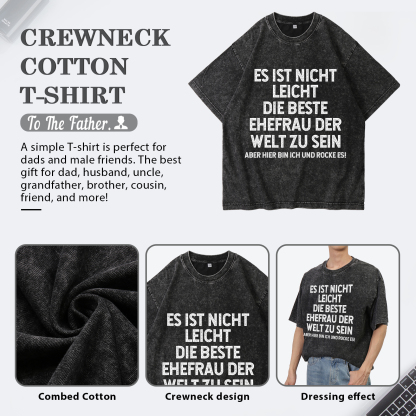 Personalisierte Paar Schwarz T-Shirts – Ehefrau- und Ehemann Designs in zwei Varianten