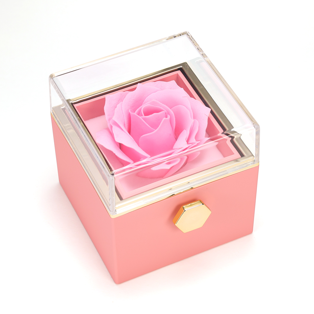 Rose Drehbar Schmuck Geschenkbox