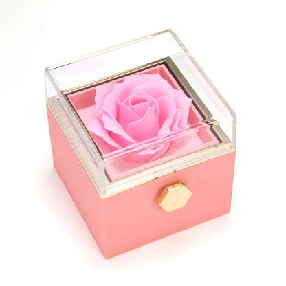 Rose Drehbar Schmuck Geschenkbox