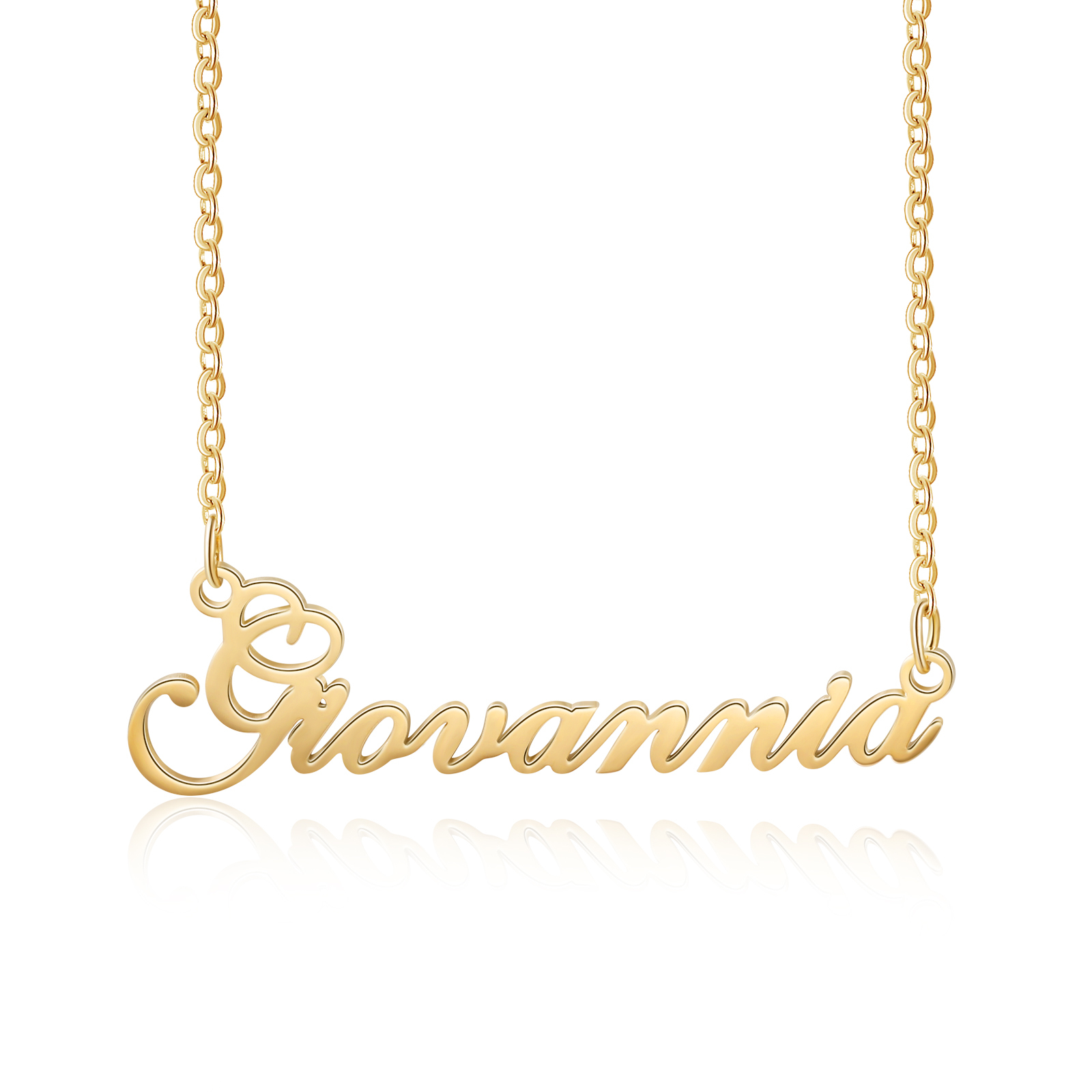 925 Sterling Silber Personalisierte 1 Namen Gravur Halskette-An Mein Patenkind-Geschenk mit Nachrichtenkarte