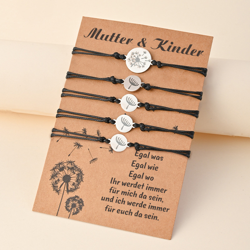 YELUWA Mutter Tochter Armband Set – Verstellbare Armbänder Mit Herz-Anhänger – Geschenk Für Mama Und Tochter Zu Muttertag, Geburtstag Oder Weihnachten
