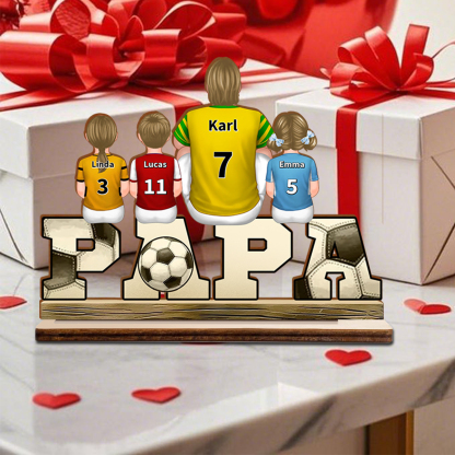 Holzornamente-Personalisierte Name & Muster-Geschenk für Vater