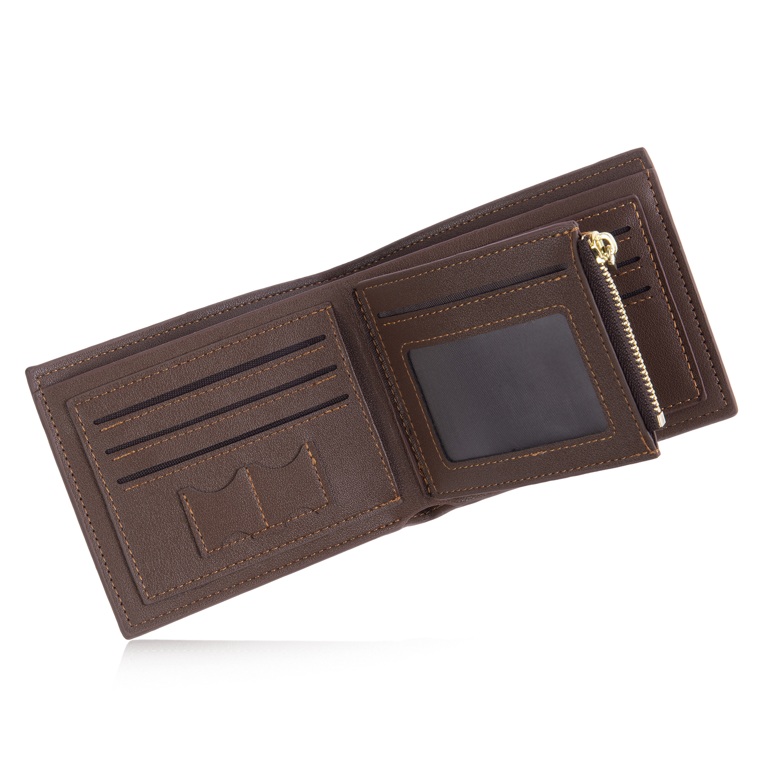 Personalisierte Foto PU Leder Geldbörse mit Metall Kette