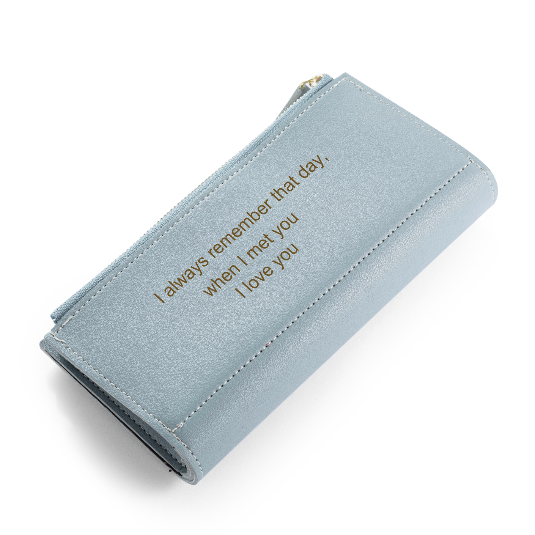 Frauen Lang Personalisierte Foto Geldbörse Gravierte Brieftasche