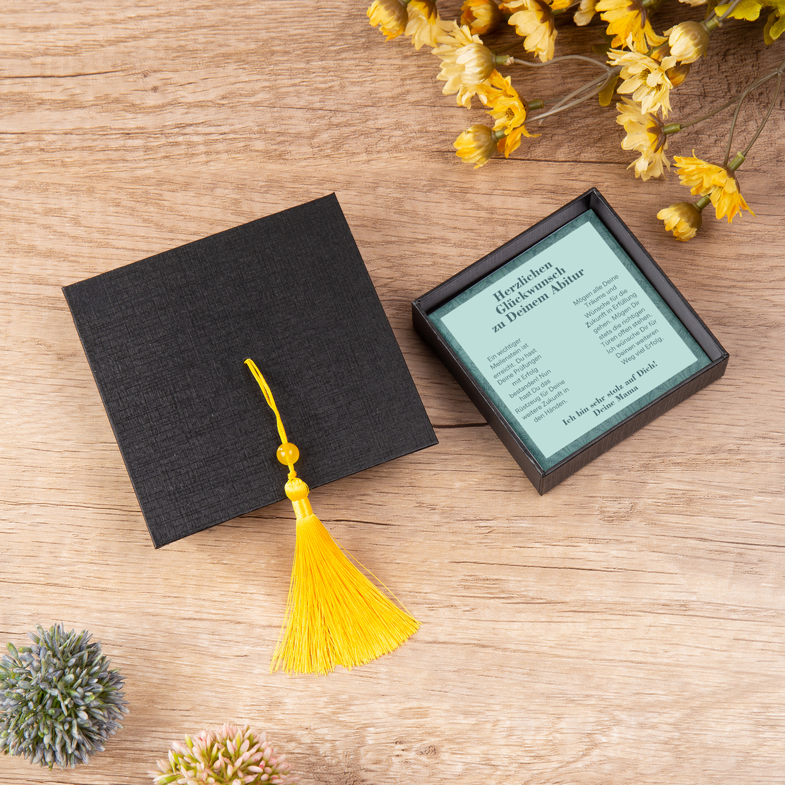 925 Sterling Silber Kommunion Kreuz Halskette-Herzlichen Glückwunsch zu Deinem Abitur- Geschenk mit Nachrichtenkarte