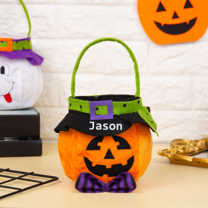 Personalisierter Name Halloween Tasche Süßes Oder Saures Süßigkeiten Tasche 