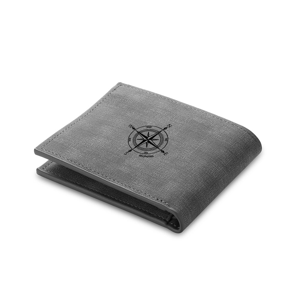 Benutzerdefinierte Foto & Name Geldbörse - Brieftasche für Männer 