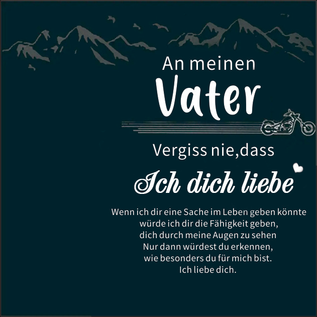 Personalisiertes 6 Namen Perlen Leder Armband-An Meinen Vater- Geschenk mit Nachrichtenkarte