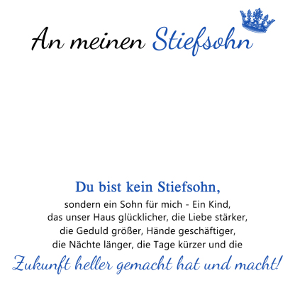 Leder Armband-An meinen Stiefsohn-Geschenk mit Nachrichtenkarte