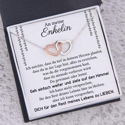 Kettenmachen S925 Silber Herz Halskette - An Meine Enkelin von Großmama oder
Großpapa
-Geschenk mit Nachrichtenkarte 32.59