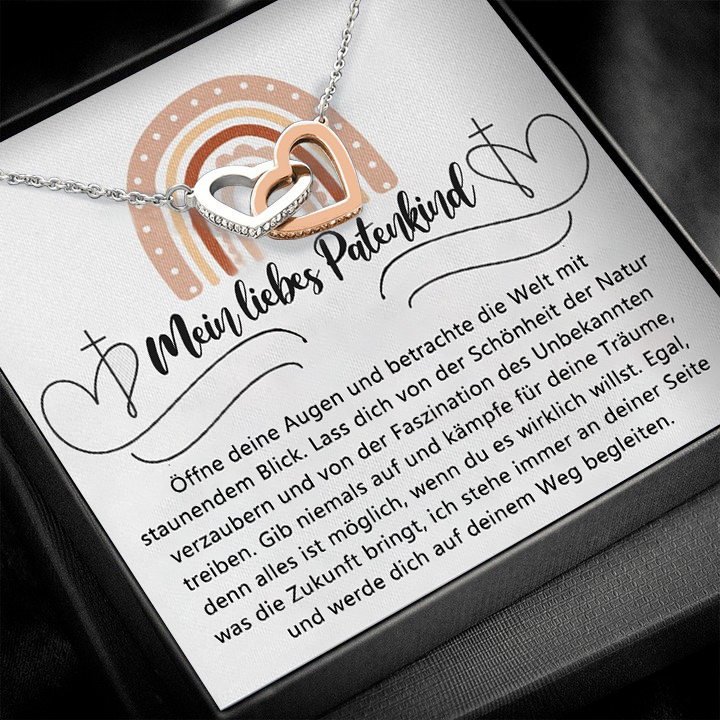 Kettenmachen 925 Sterling Silber Halskette-Mein liebes Patenkind-Geschenk mit Nachrichtenkarte 32.59