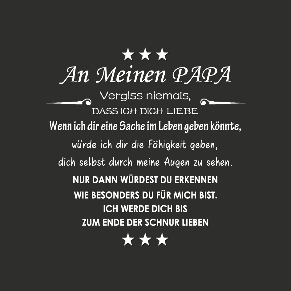 Herren Armband- An Meinen Papa Vergiss niemals, dass ich dich liebe-Geschenk mit Nachrichtenkarte